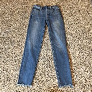 American Eagle Outfitters Super Hi Rise Dream Jean Jeggings Blue Stretch Size 00